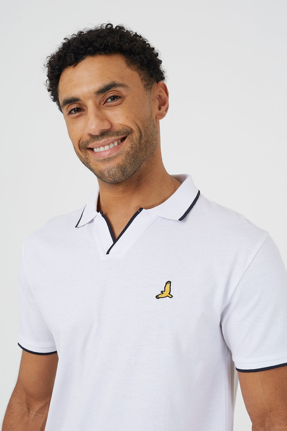 Brave Soul Multi 3 Pack Open Collar Polo Shirts - Multi Image 4