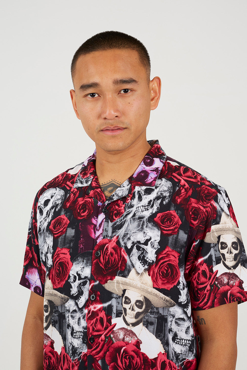 Brave Soul Black Printed Shirt - Black Image 4