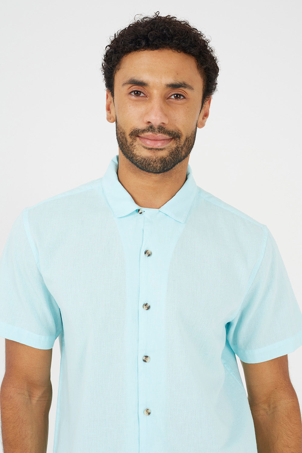 Brave Soul Mint Revere Collar Shirt - Mint Image 4