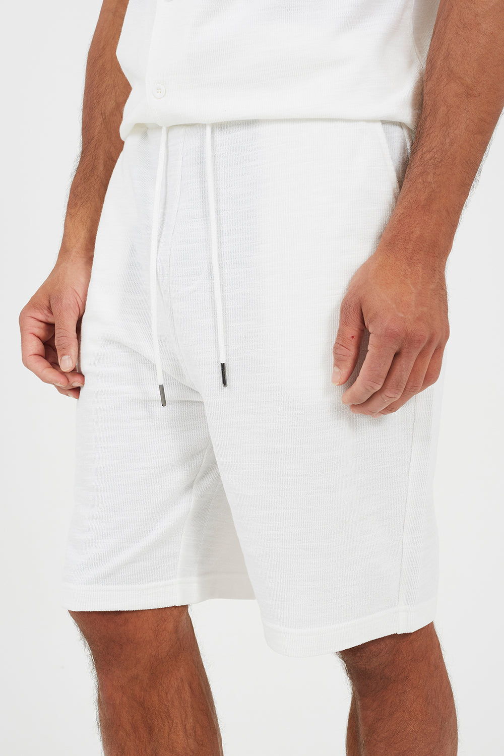 Brave Soul Cream Elasticated Waist Shorts - Cream Image 4