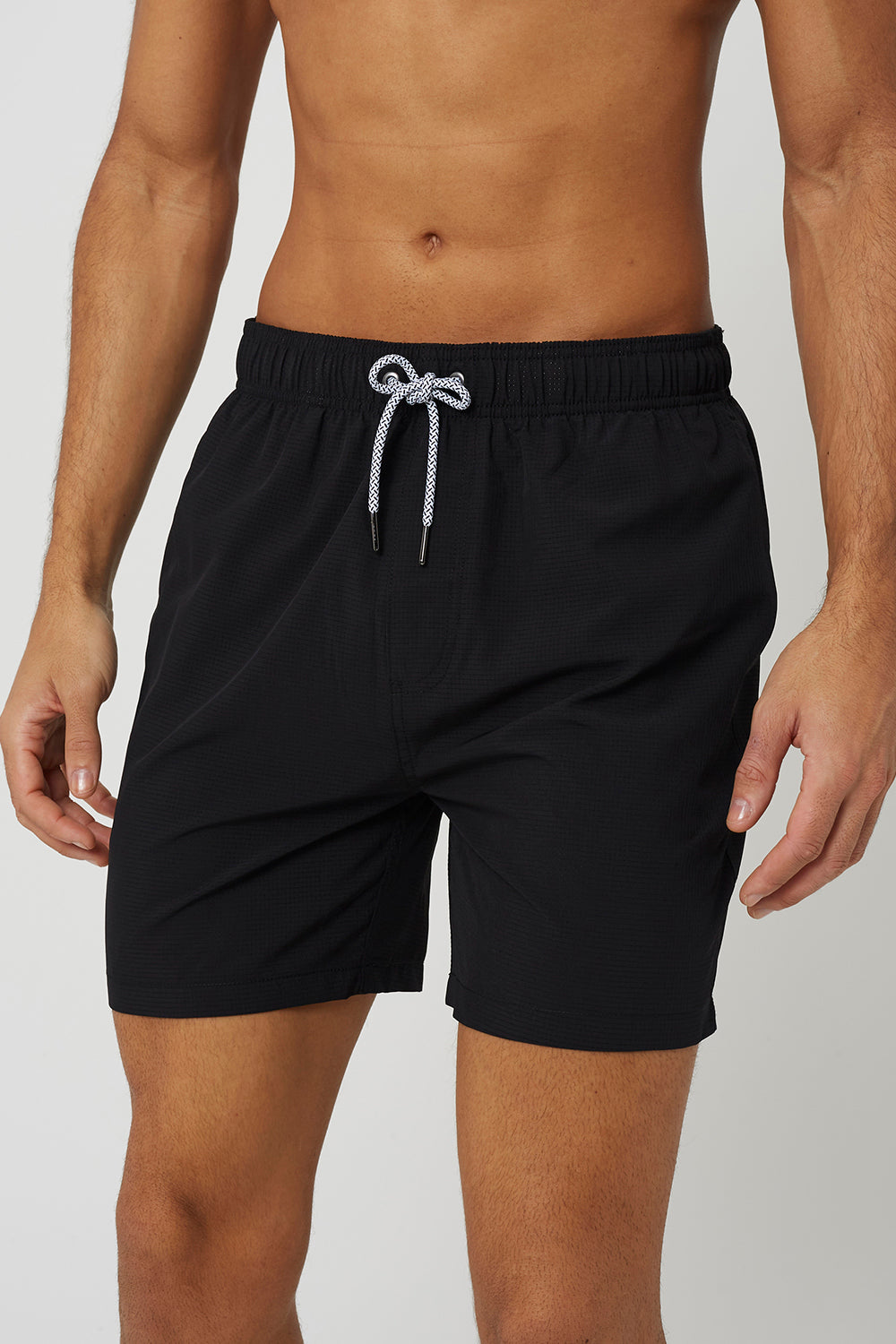Brave Soul Black Swim Shorts - Black Image 4