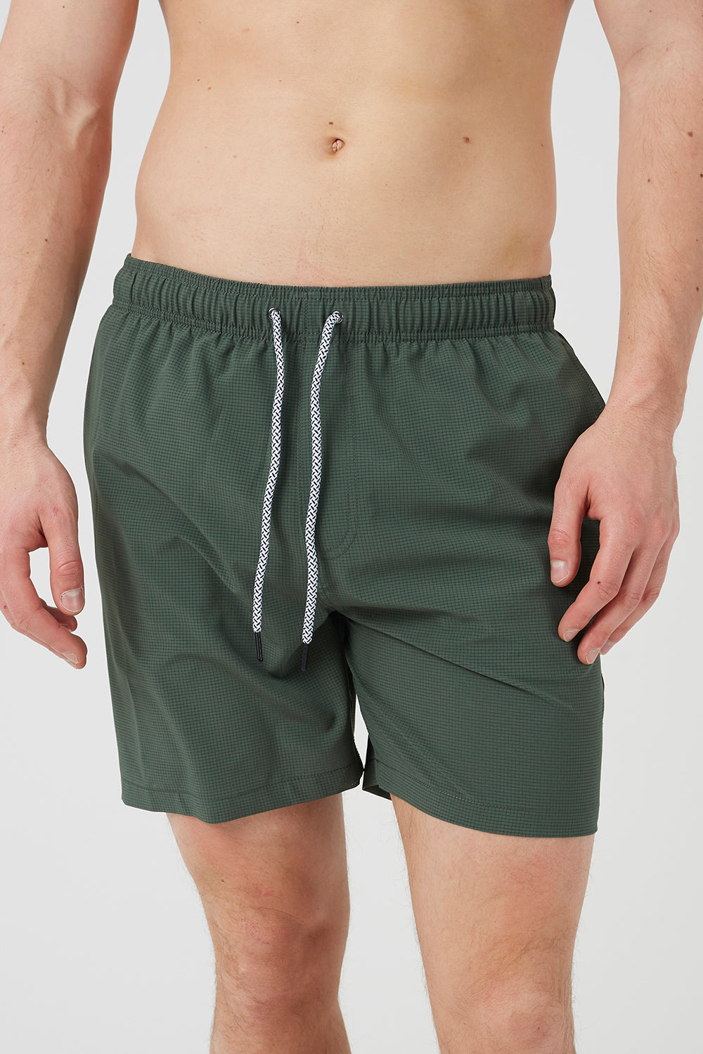 Brave Soul Green Swim Shorts - Green Image 4