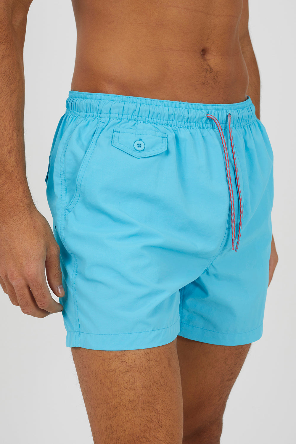 Brave Soul Aqua Elasticated Swimshorts - Aqua Image 4