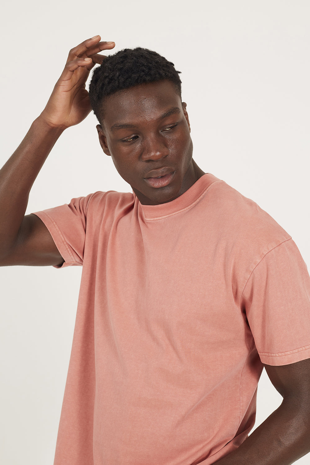 Brave Soul Pink Acid Wash Oversized T-shirt - Pink Image 4