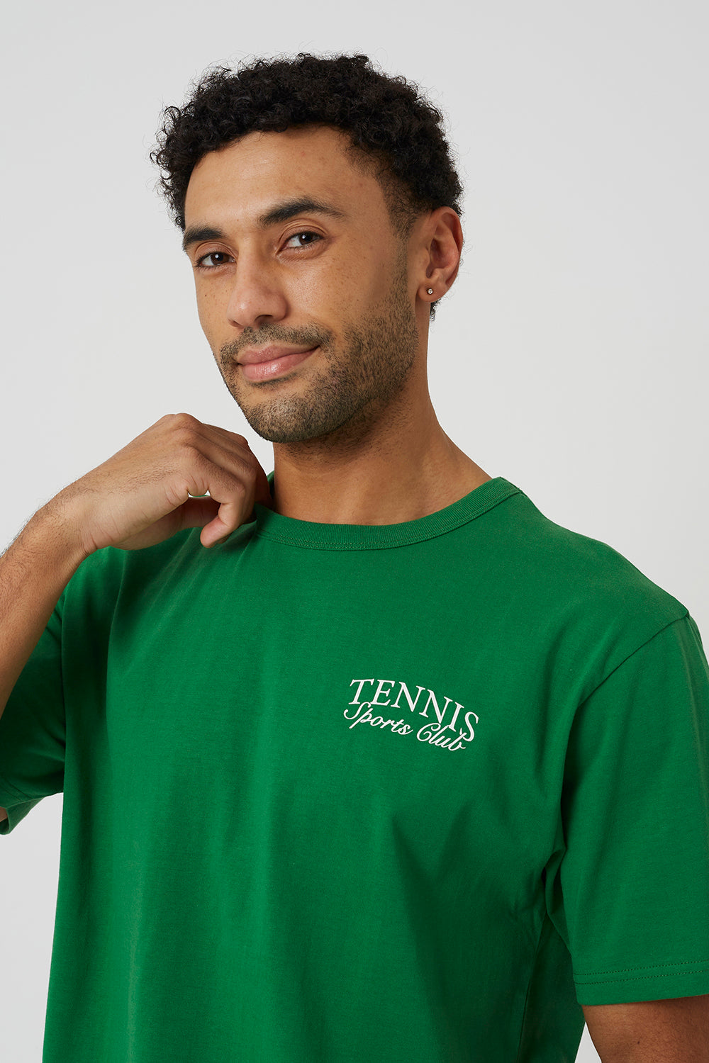 Brave Soul Green Cotton Relaxed Fit Graphic T-Shirt - Green Image 4