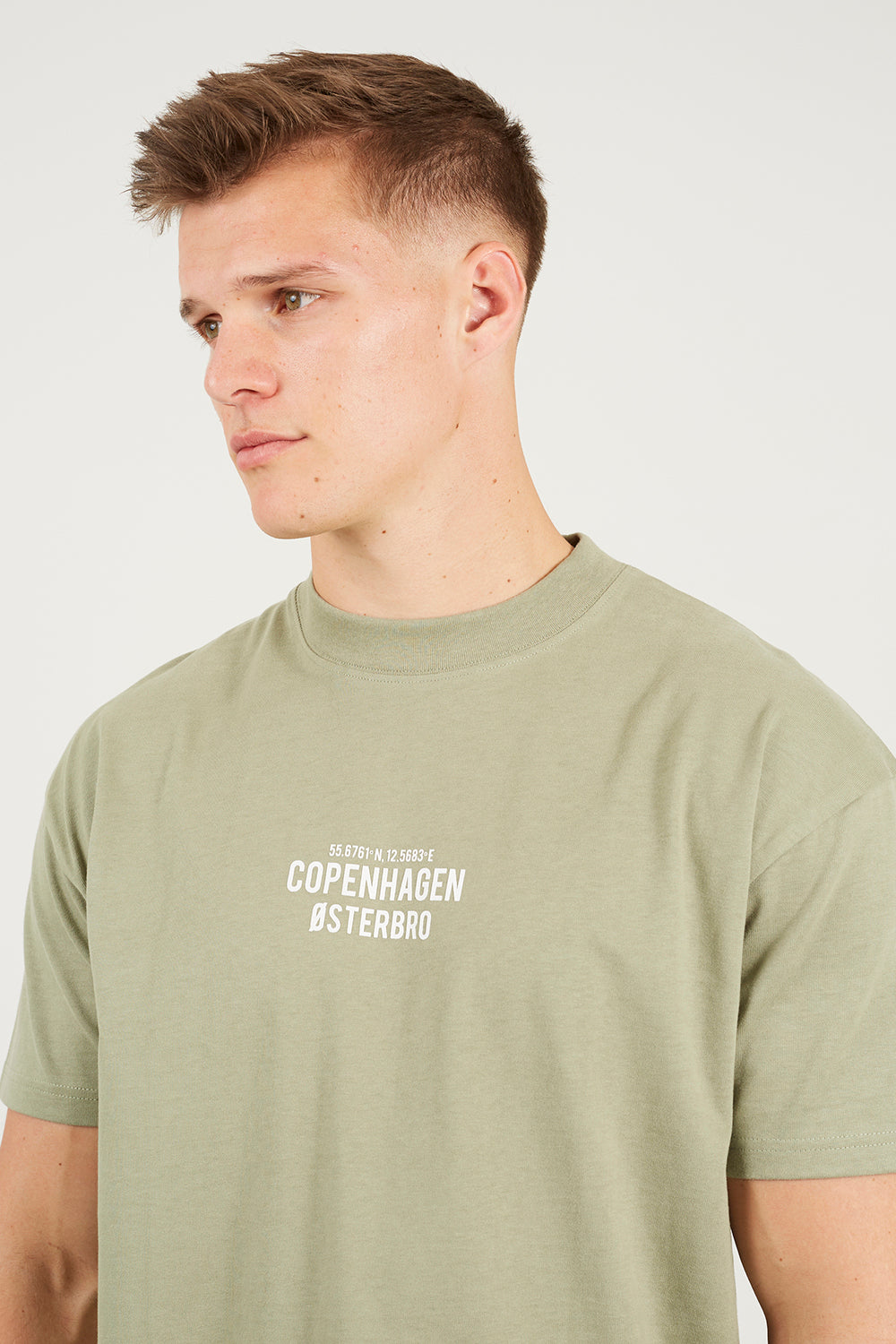 Brave Soul Light Green Cotton Relaxed Fit T-Shirt - Light Green Image 4