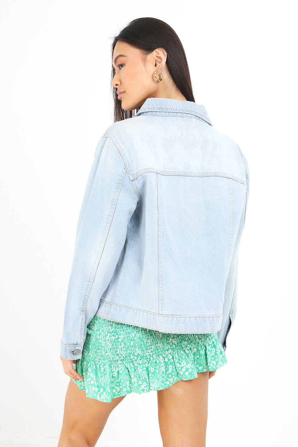 Brave Soul Light blue Western Style Denim Jacket - Light blue Image 2