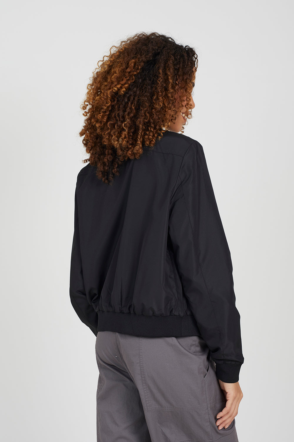 Brave Soul Black Bomber Jacket - Black Image 2