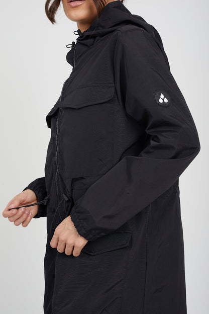 Brave Soul Black Lightweight Hooded Patch Pocket Jacket - Black Image 4