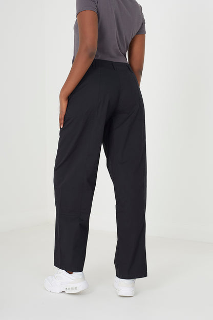 Brave Soul Black Straight Fit Utility Cargo Trousers - Black Image 2