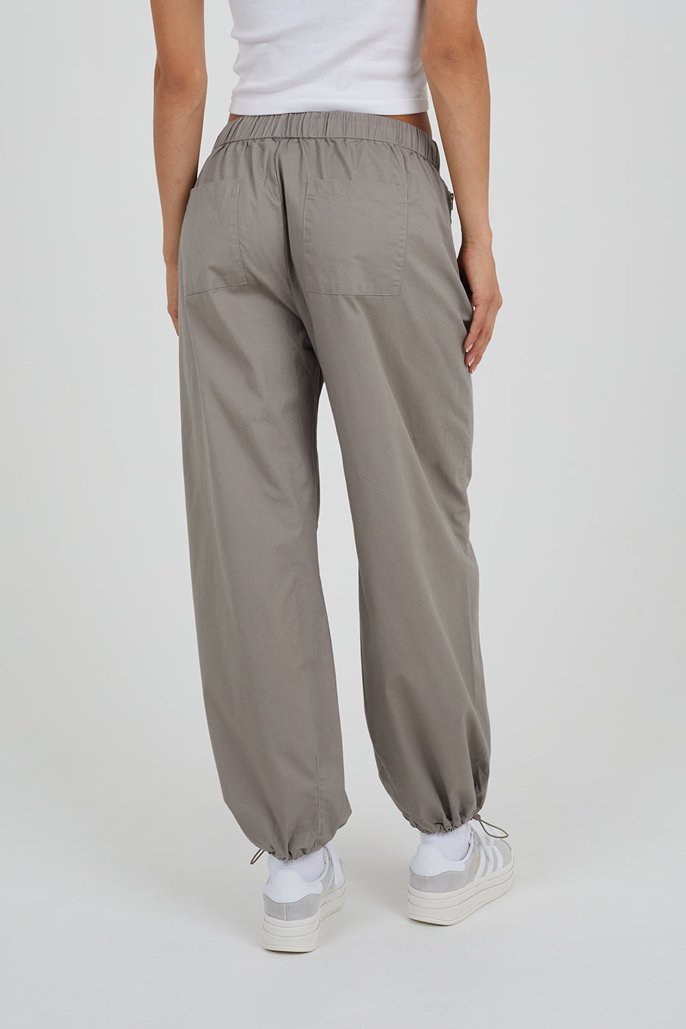 Brave Soul Grey Utility Style Adjustable Cargos - Grey Image 2