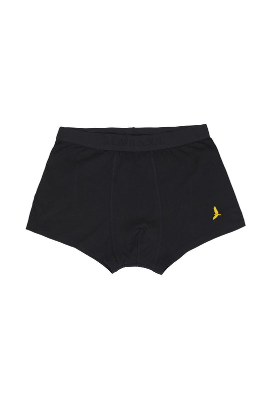 Brave Soul Black Pack of 5 Boxers with Embroidery Detail - Black Image 1