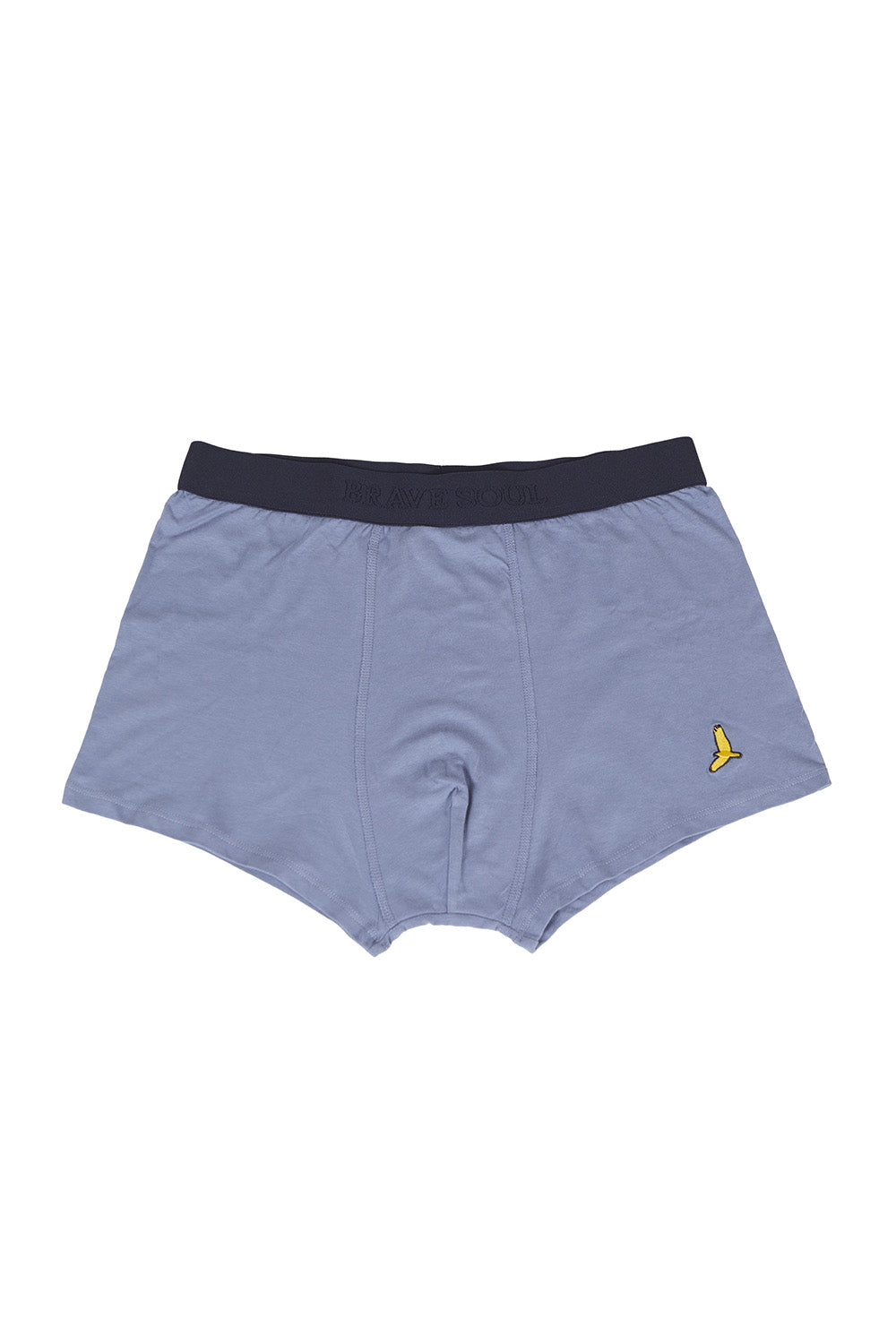 Brave Soul Blue Pack of 5 Boxers with Embroidery Detail - Blue Image 1
