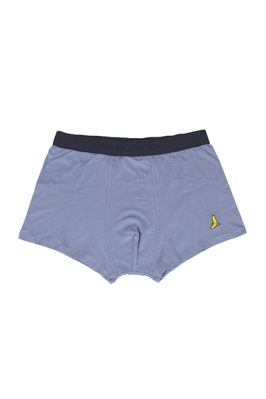 Brave Soul Blue Pack of 5 Boxers with Embroidery Detail - Blue Image 1