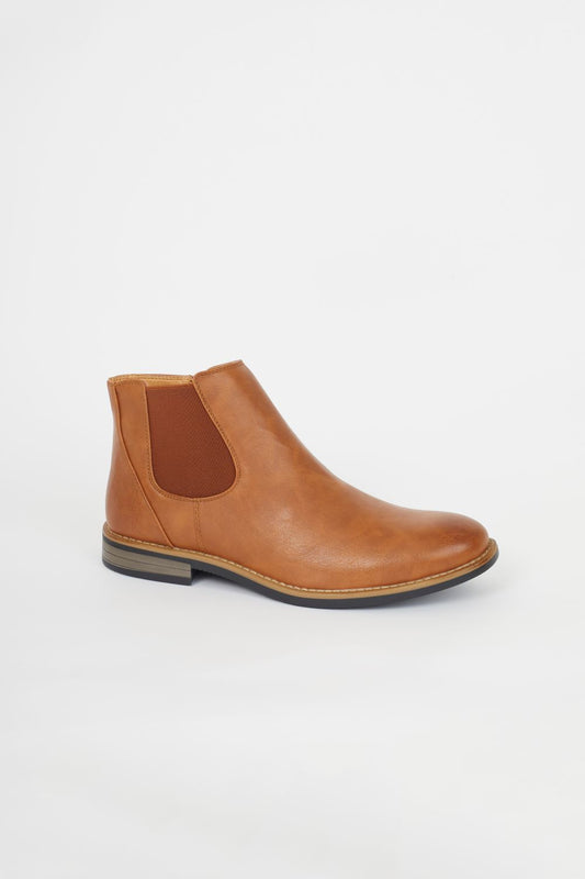 Brave Soul Tan Faux Suede Chelsea Boot - Tan Image 1