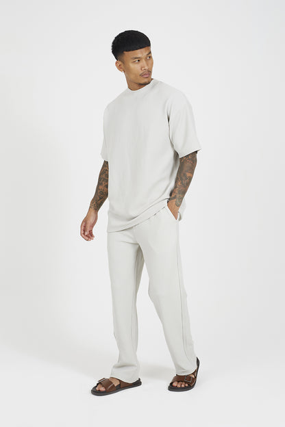 Brave Soul Taupe Straight Leg Joggers - Taupe Image 3