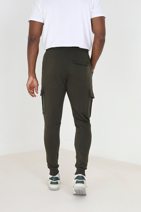 Brave Soul Khaki Slim Fit Cargo Pocket Joggers - Khaki Image 2