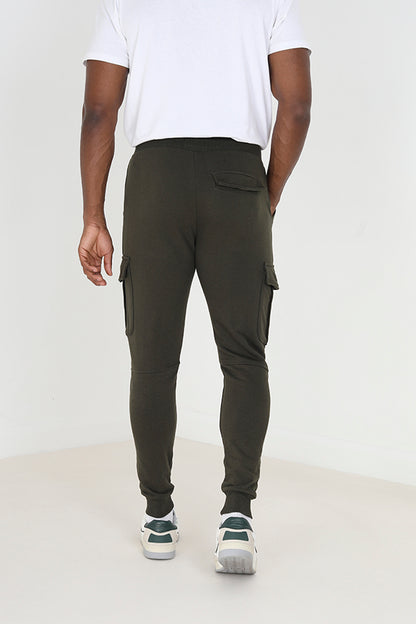 Brave Soul Khaki Slim Fit Cargo Pocket Joggers - Khaki Image 2