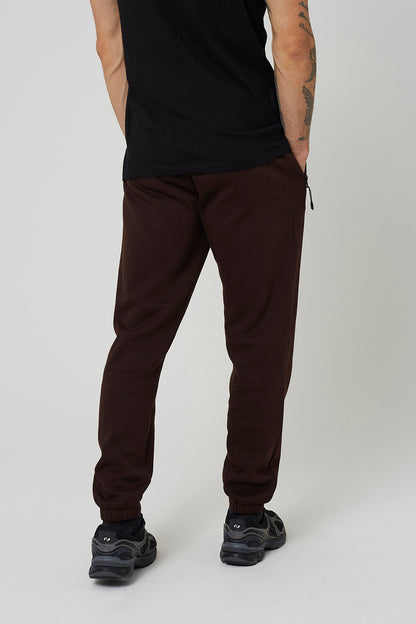Brave Soul Chocolate Cuffed Loose Fit Joggers - Chocolate Image 2