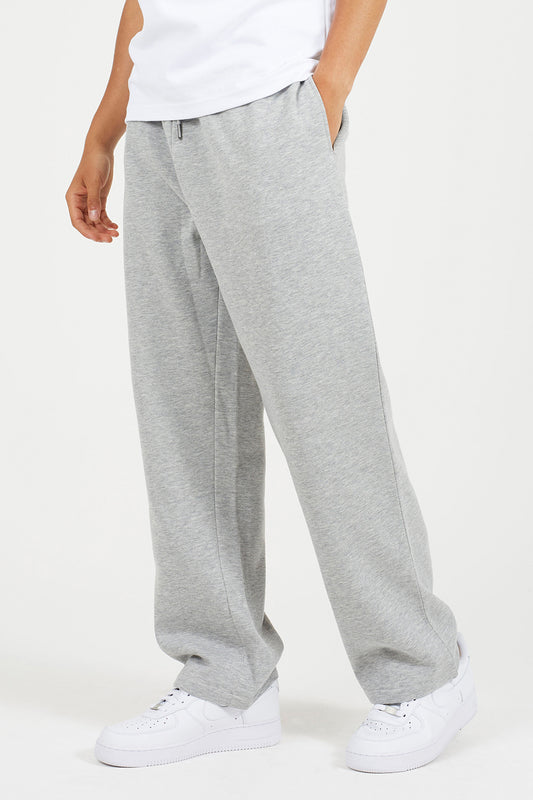 Brave Soul Grey Wide Leg Joggers - Grey Image 1