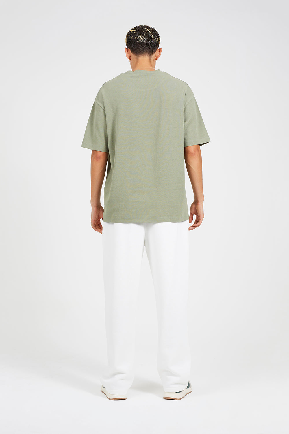 Brave Soul Cream Wide Leg Joggers - Cream Image 2