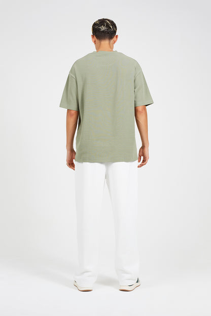 Brave Soul Cream Wide Leg Joggers - Cream Image 2