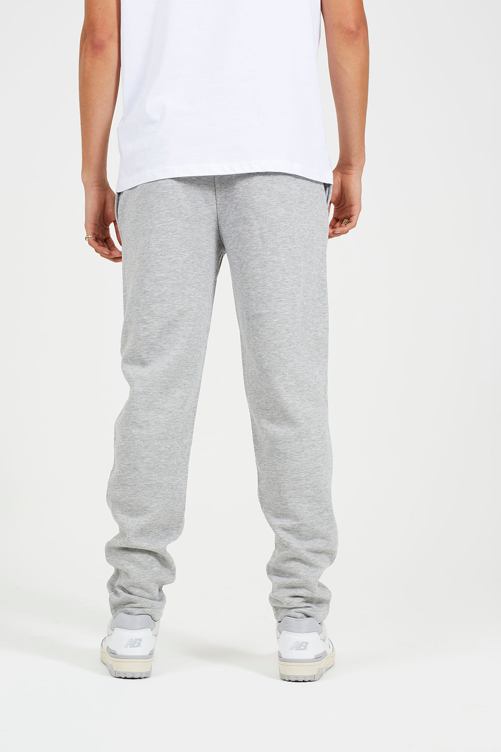 Brave Soul Grey Straight Leg Open Hem Joggers - Grey Image 2