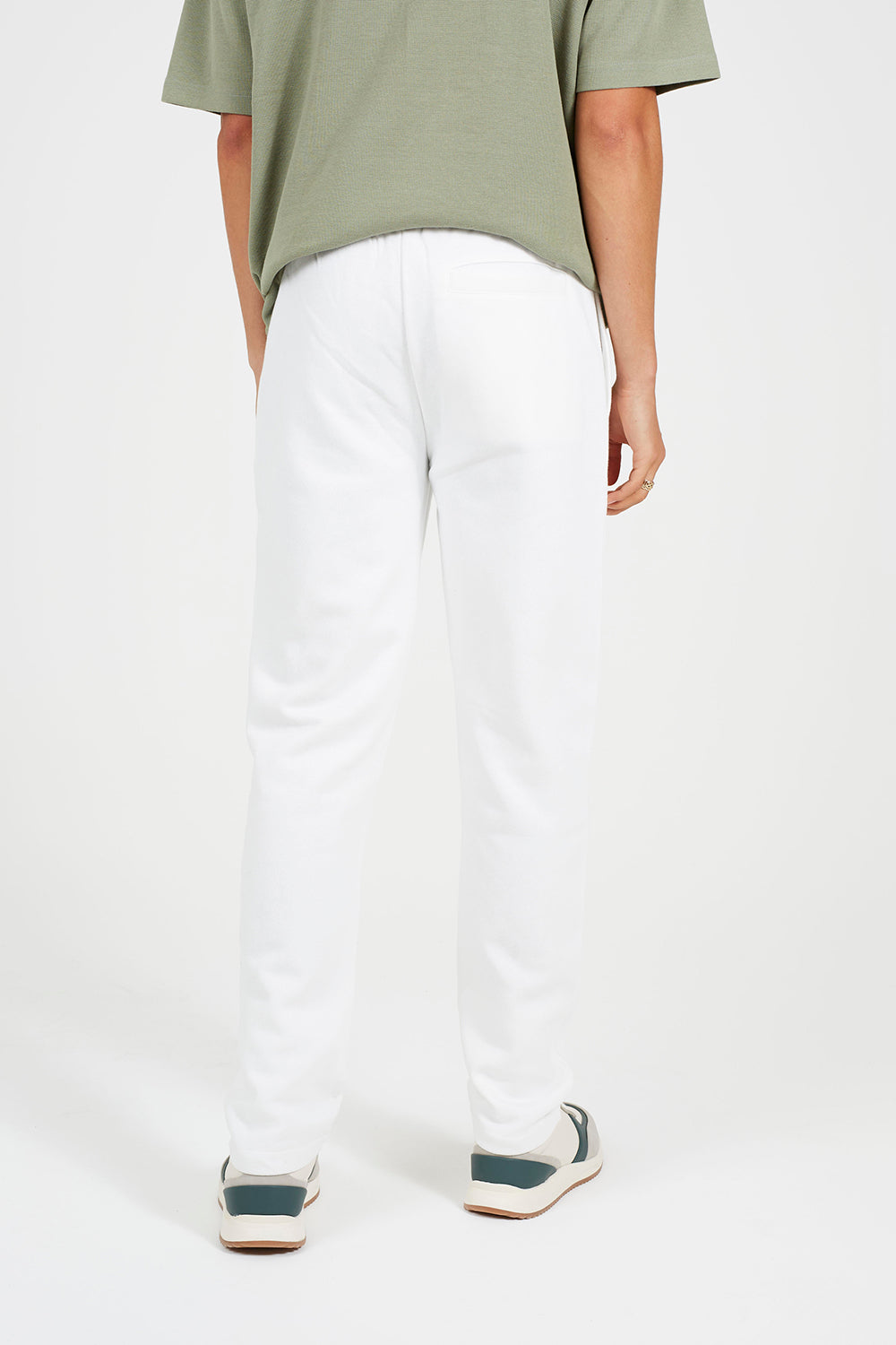 Brave Soul Cream Straight Leg Open Hem Joggers - Cream Image 2