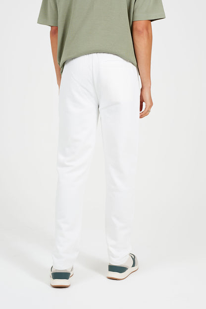 Brave Soul Cream Straight Leg Open Hem Joggers - Cream Image 2