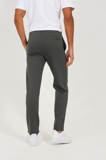 Brave Soul Green Straight Leg Open Hem Joggers - Green Image 2