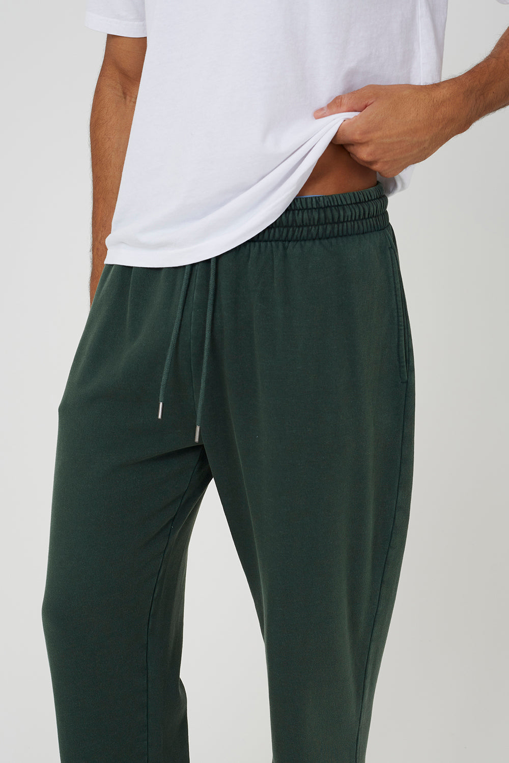 Brave Soul Green Acid Wash Wide Leg Joggers - Green Image 4