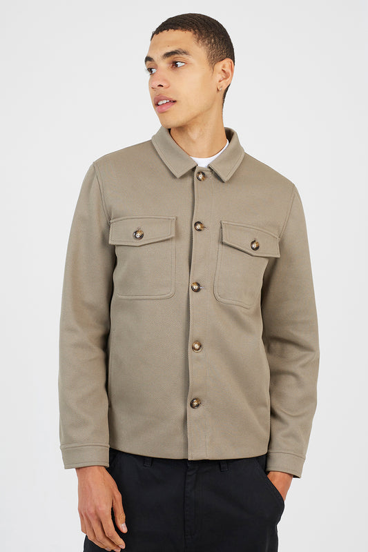 Brave Soul Pale Green Button Through Shacket - Pale Green Image 1