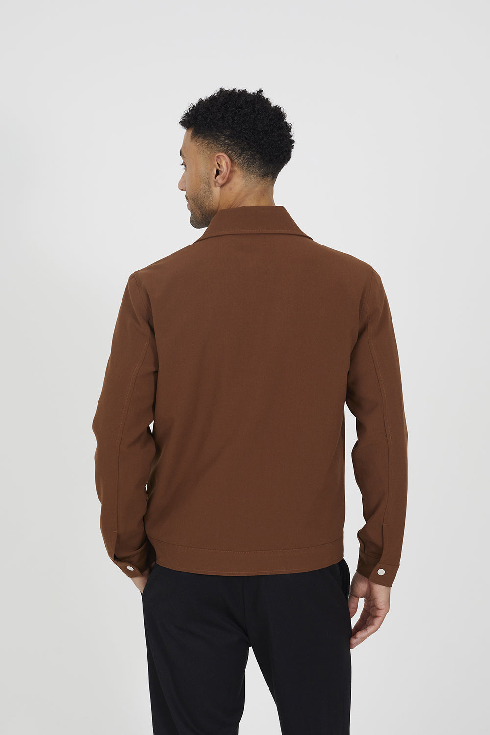 Brave Soul Tan Patch Pocket Harrington Jacket - Tan Image 2
