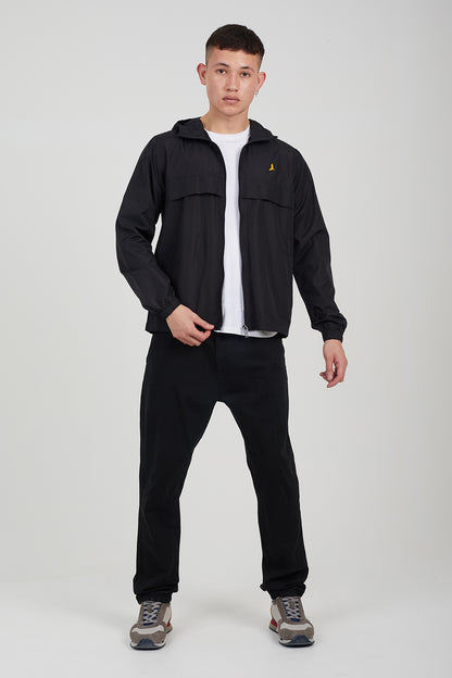Brave Soul Black Lightweight Windrunner Jacket - Black Image 3