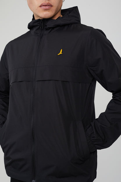 Brave Soul Black Lightweight Windrunner Jacket - Black Image 4