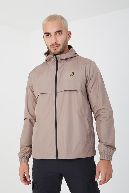 Brave Soul Stone Lightweight Windrunner Jacket - Stone Image 1