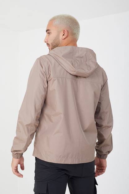Brave Soul Stone Lightweight Windrunner Jacket - Stone Image 2