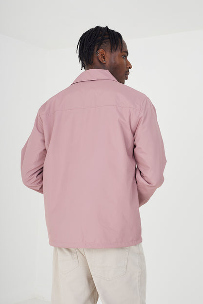 Brave Soul Pink Lightweight Coach Style Jacket - Pink Image 2