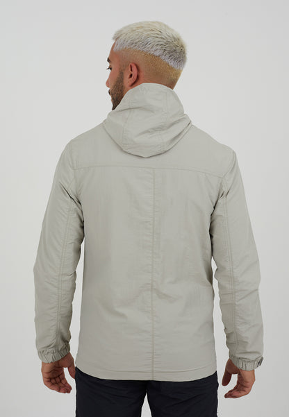 Brave Soul Stone Lightweight Hooded Jacket - Stone Image 2