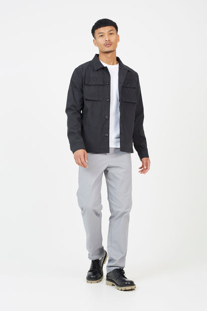 Brave Soul Black Button Through Shacket - Black Image 3