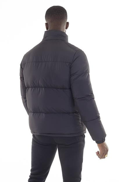 Brave Soul Black Funnel Neck Padded Jacket - Black Image 2