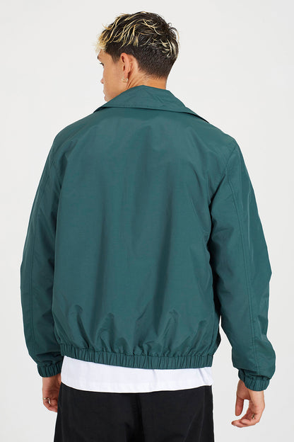 Brave Soul Green Lightweight Harrington Style Jacket - Green Image 2