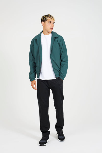 Brave Soul Green Lightweight Harrington Style Jacket - Green Image 3