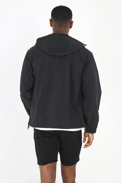 Brave Soul Black Mesh Lined Zip Through Jacket - Black Image 2