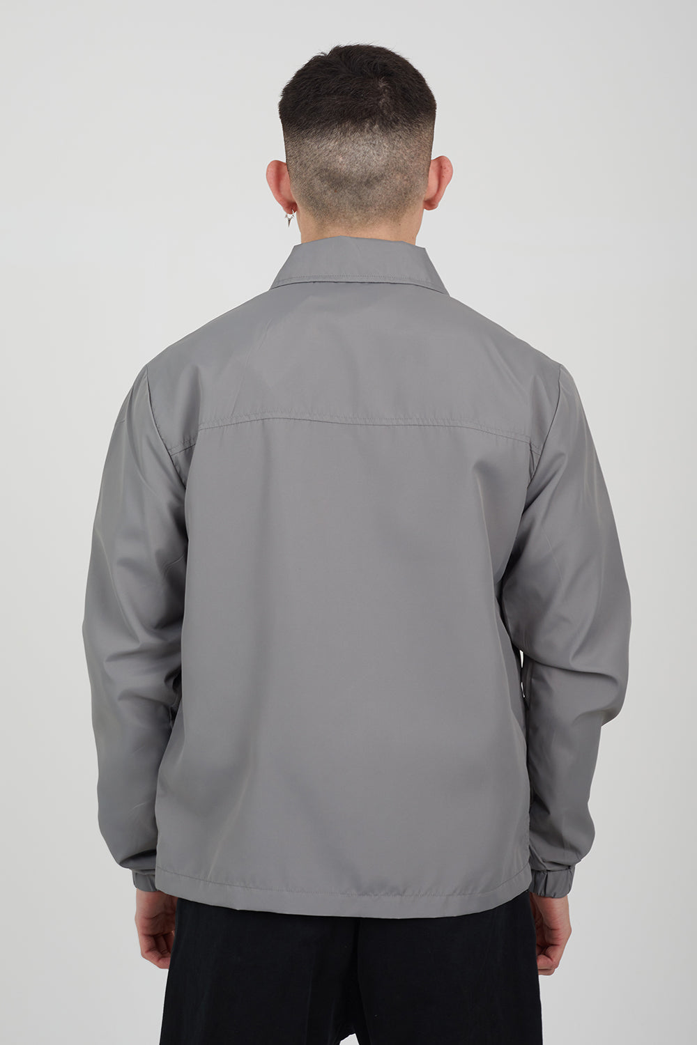 Brave Soul Grey Lightweight Coach Jacket - Grey Image 2