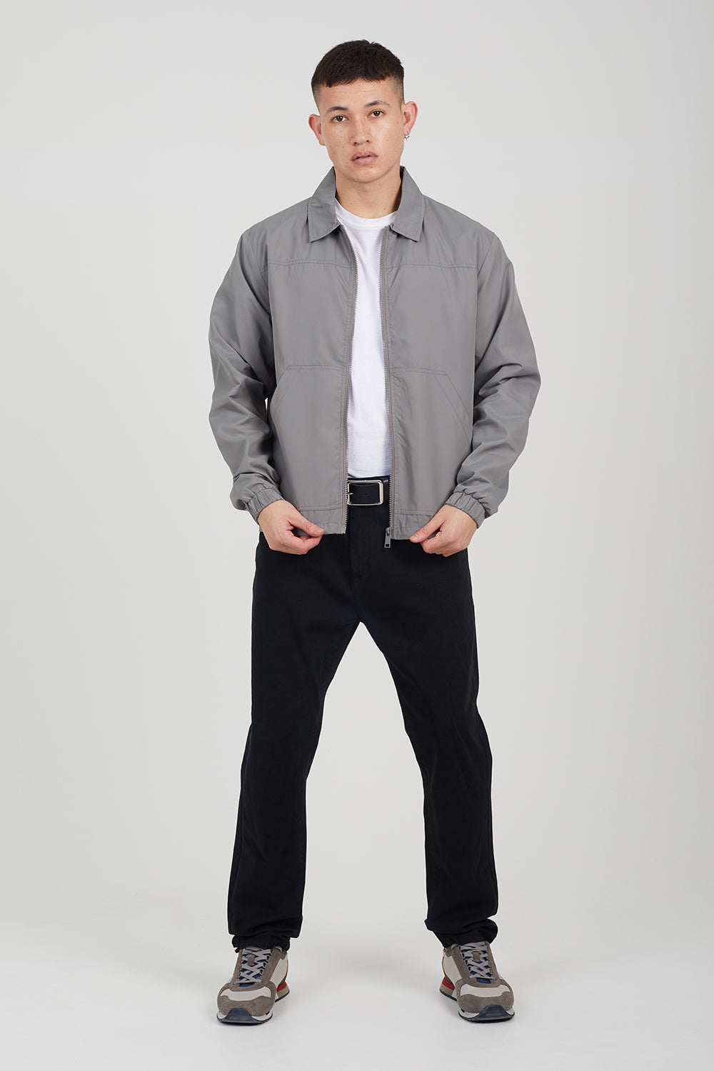 Brave Soul Grey Lightweight Coach Jacket - Grey Image 3