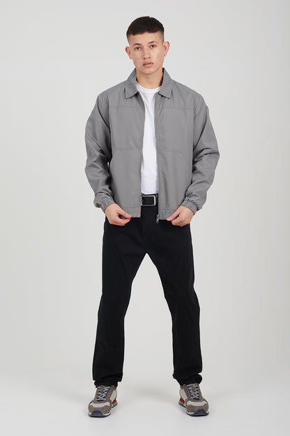 Brave Soul Grey Lightweight Coach Jacket - Grey Image 3
