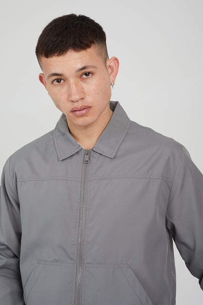Brave Soul Grey Lightweight Coach Jacket - Grey Image 4