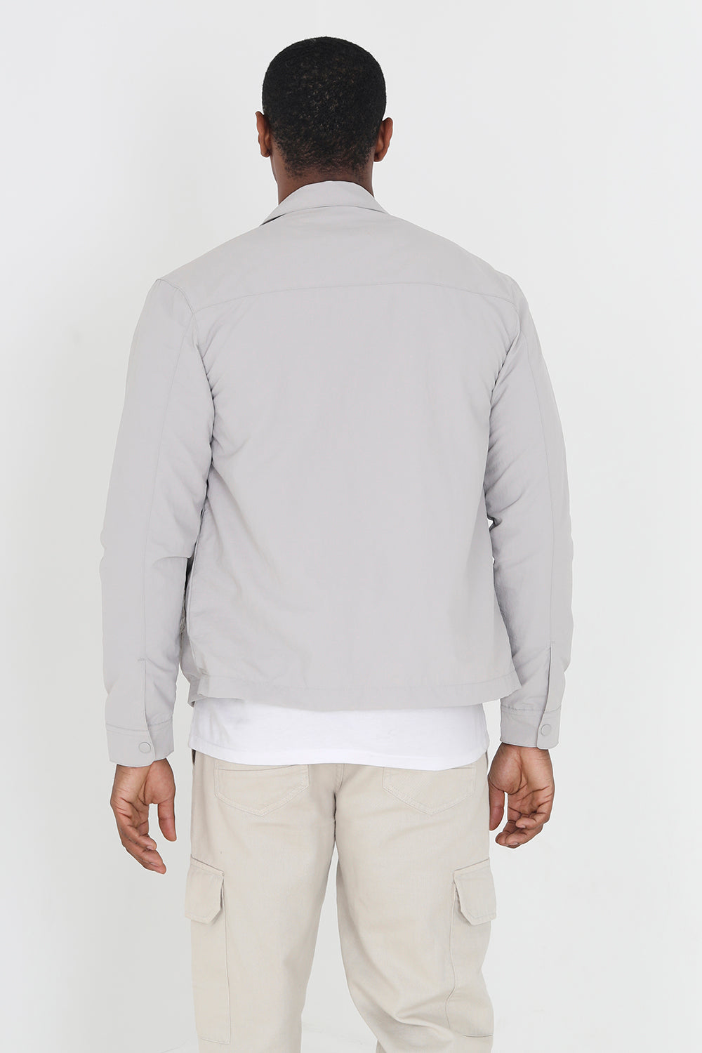 Brave Soul Grey Lightweight Shacket - Grey Image 3