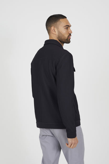 Brave Soul Black Patch Pocket Shacket - Black Image 2